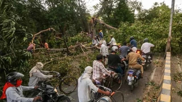 শক্তিশালী ঝড় ও ভারী বৃষ্টিতে লণ্ডভণ্ড উত্তর প্রদেশ, নিহত ৫৬