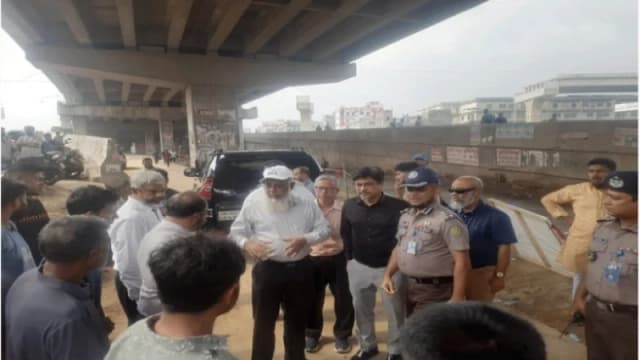আব্দুল্লাহপুর ইন্টারসেকশনে ১৬০ মিটারের রিজিড পেভমেন্ট যান চলাচলের জন্য উন্মুক্ত